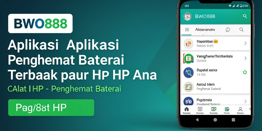 Antarmuka BWO888 yang intuitif untuk penghemat baterai.