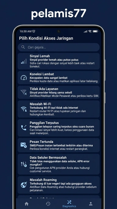 Tampilan link alternatif pelamis77